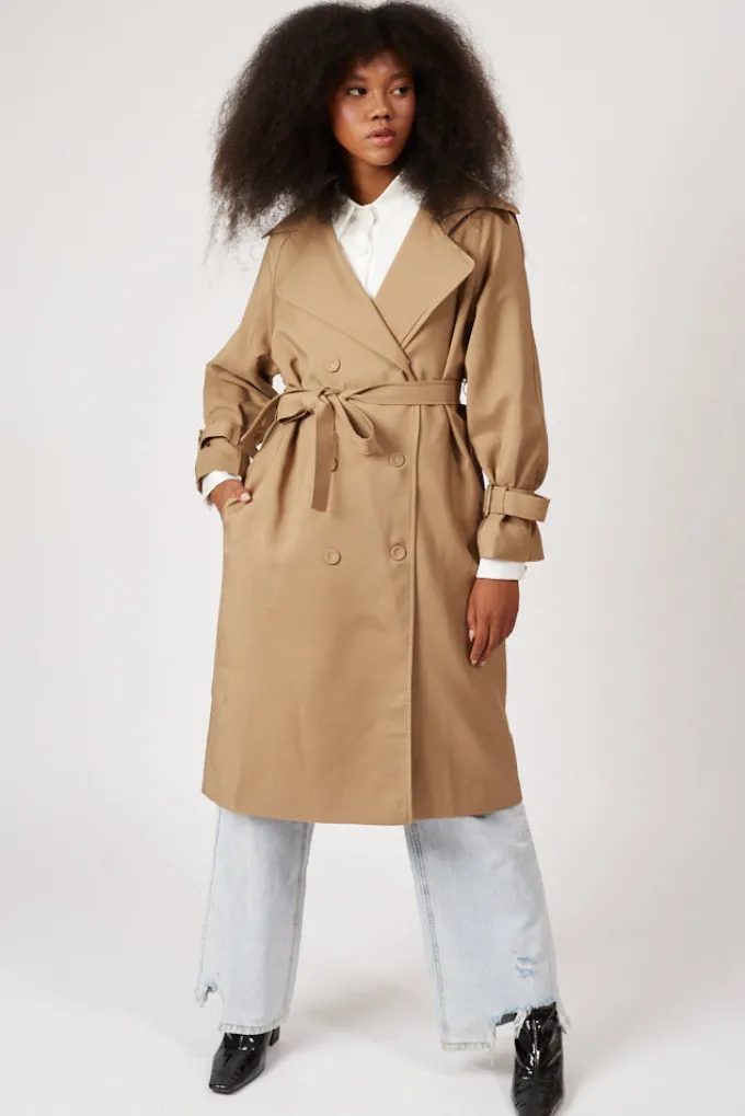 Silk & Salt london's calling trench coat - camel^ Coats & Jackets