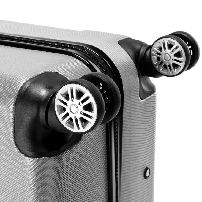 Silk & Salt LuggaSets Suitcase Set with Spinner Wheels for Travel Trips 20 24 28 3 Piece^ Checked Luggage