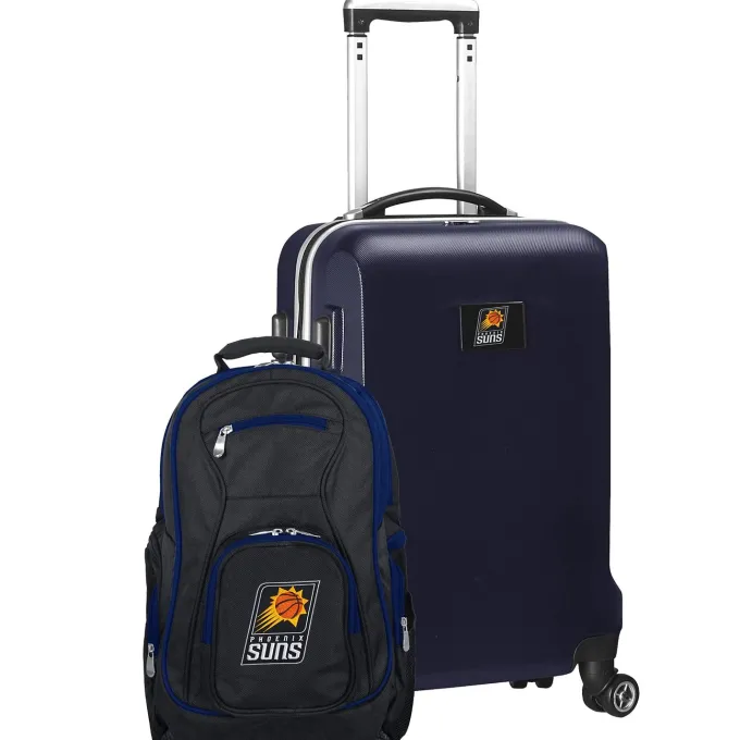Silk & Salt Phoenix Suns Deluxe 2-Piece Backpack and Carry-On Set - Navy^ Luggage Sets