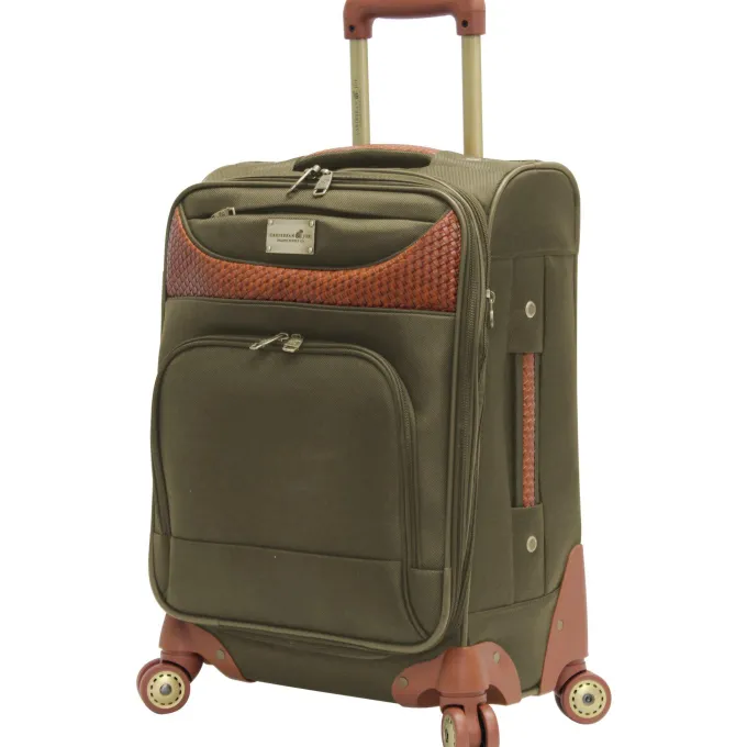 Silk & Salt Caribbean Joe 20'' Carry-On Spinner LuggaOLIVE GREEN 20^ Carry On Luggage
