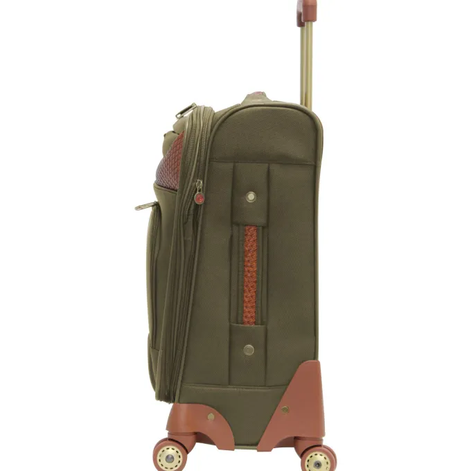 Silk & Salt Caribbean Joe 20'' Carry-On Spinner LuggaOLIVE GREEN 20^ Carry On Luggage