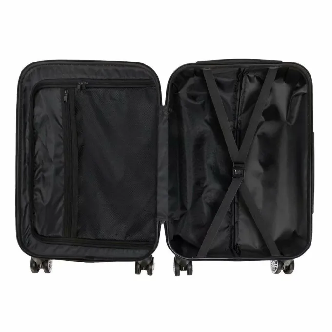 Silk & Salt VIK TECH 20 Checked Luggage Expandable Spinner Rolling Carry-on Black^ Hard Side Luggage