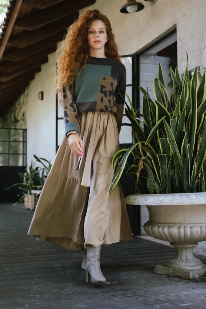 Silk & Salt my tiger block sweater^ Knitwear