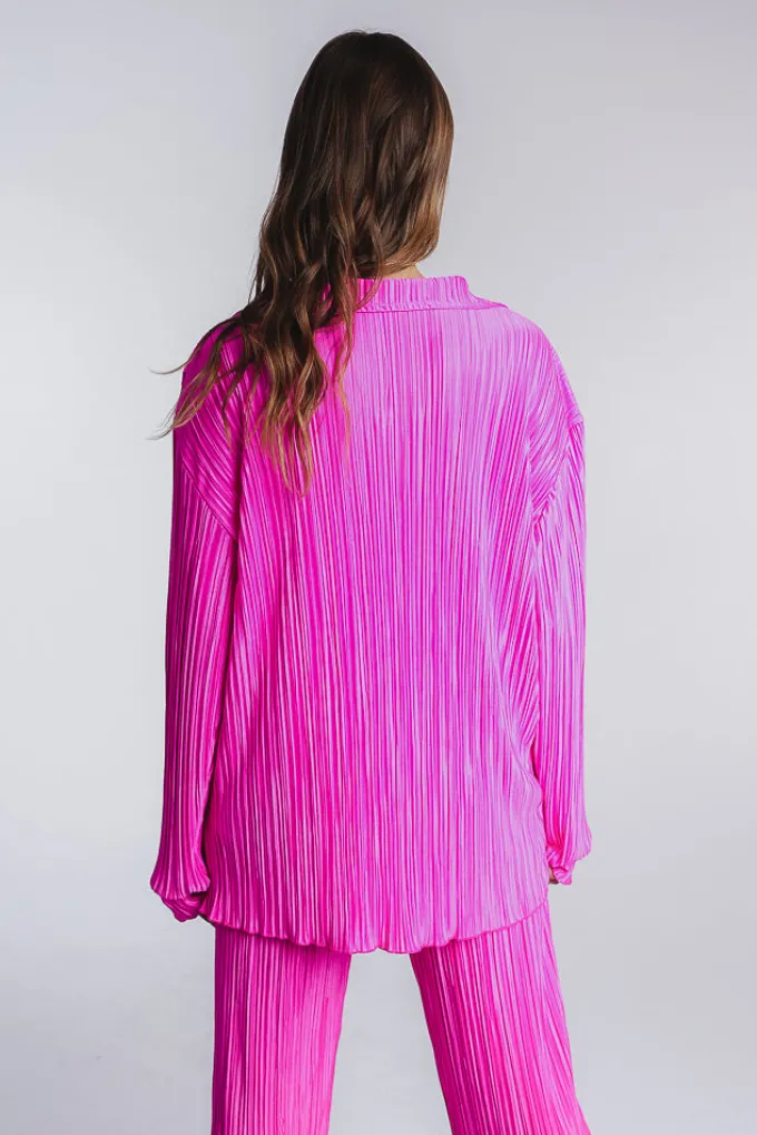 Silk & Salt isola bella plisse set - pink^ Sets