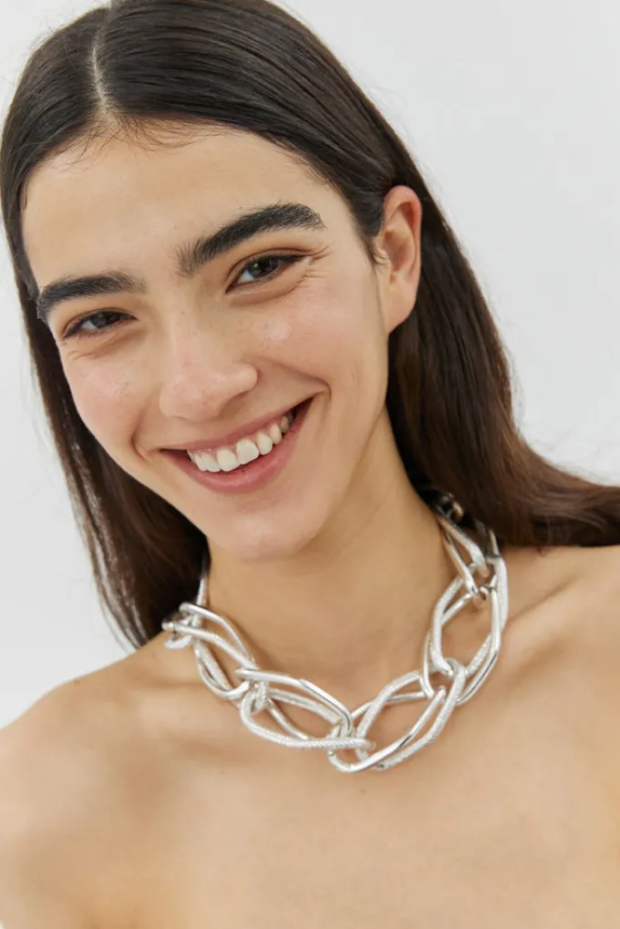 Silk & Salt charms on my neck- silver^ Night Out