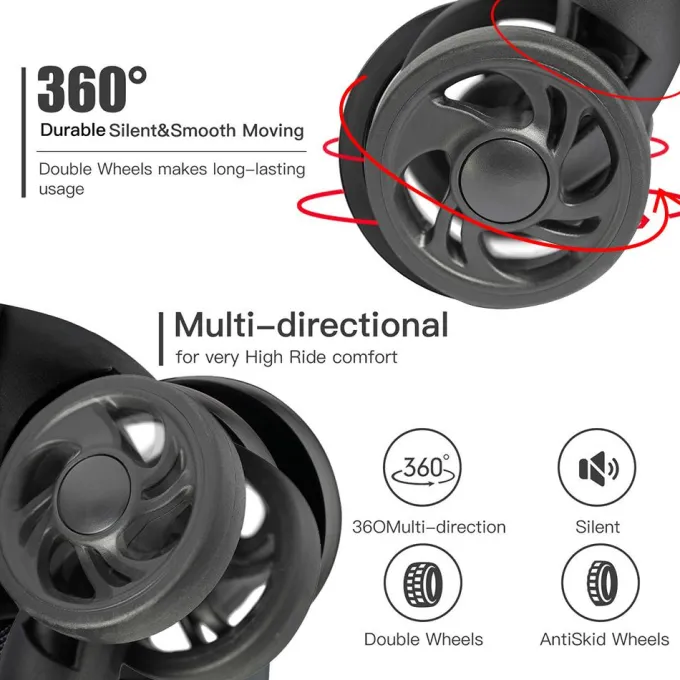 Silk & Salt Carry on LuggaSet 3pcs 20''/24''/28'' Fashion Lightweight Suitcase Travel Sets for Women 3-in-1 Portable Trolley Case with Telescoping Handle Outdoor Hardside LuggaSet S9351^ Luggage Sets