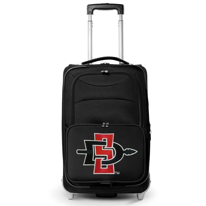 Silk & Salt MOJO San Diego State Aztecs 21 Softside Rolling Carry-On Suitcase^ Carry On Luggage