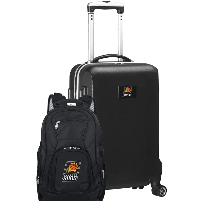 Silk & Salt Phoenix Suns Deluxe 2-Piece Backpack and Carry-On Set - Black^ Luggage Sets