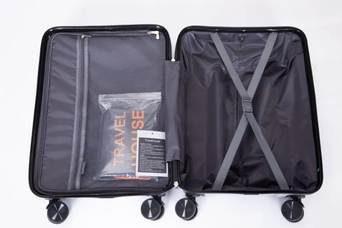 Silk & Salt Lugga3 Piece Set Suitcase Spinner Hardshell Lightweight TSA Lock Durable Suitcase Sets with Double Spinner Wheels (20in/24in/28in) S9348^ Hard Side Luggage