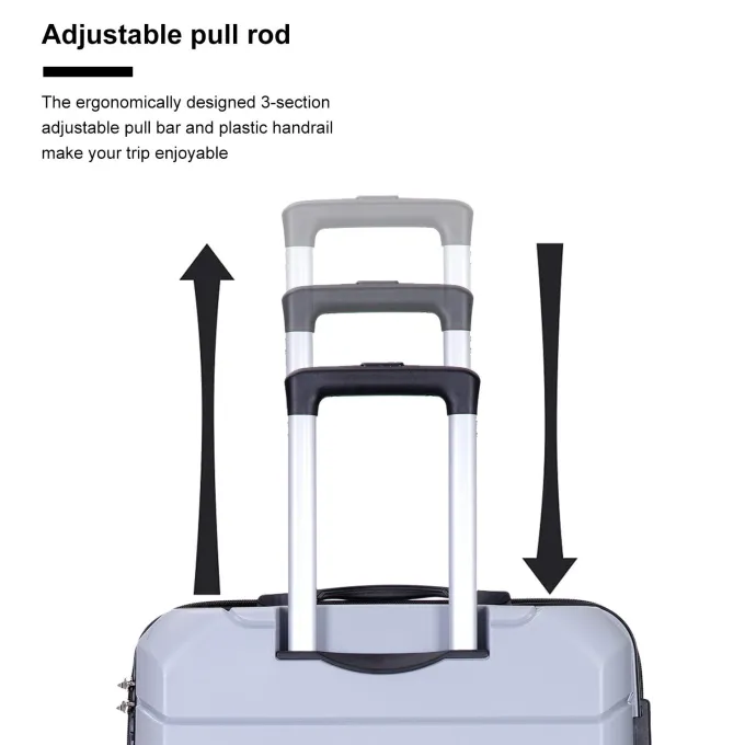 Silk & Salt Lugga3 Piece Set Suitcase Spinner Hardshell Lightweight TSA Lock Durable Suitcase Sets with Double Spinner Wheels (20in/24in/28in) S9348^ Hard Side Luggage