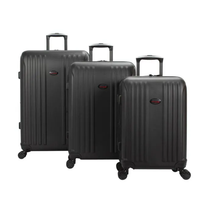 Silk & Salt American Flyer Moraga 3-Piece Hardside Spinner LuggaSet in Black^ Carry On Luggage