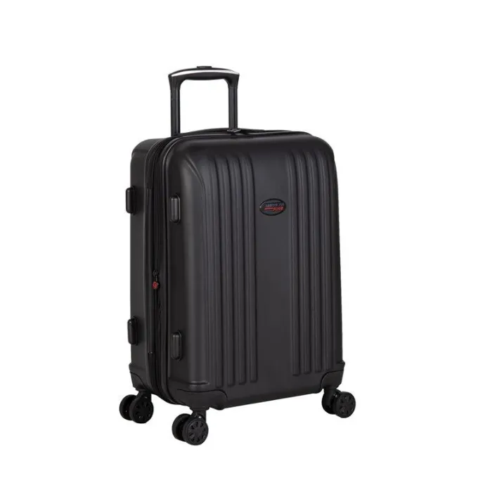Silk & Salt American Flyer Moraga 3-Piece Hardside Spinner LuggaSet in Black^ Carry On Luggage