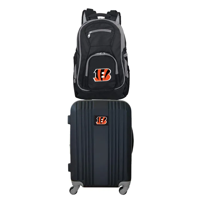 Silk & Salt NFL Cincinnati Bengals 2-Piece Luggaand Backpack Set^ Luggage Sets