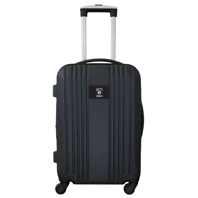 Silk & Salt Mojo Outdoors NBA Brooklyn Nets 21 in. Carry-On Hardcase Two-Tone Spinner^ Carry On Luggage