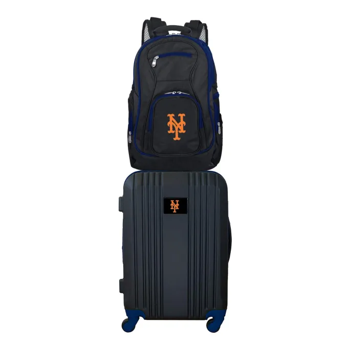 Silk & Salt MLB York Mets 2-Piece Luggaand Backpack Set^ Luggage Sets