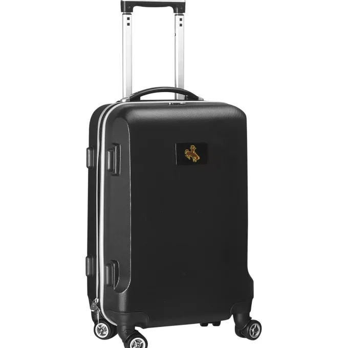 Silk & Salt Black Wyoming Cowboys 20 8-Wheel Hardcase Spinner Carry-On^ Carry On Luggage