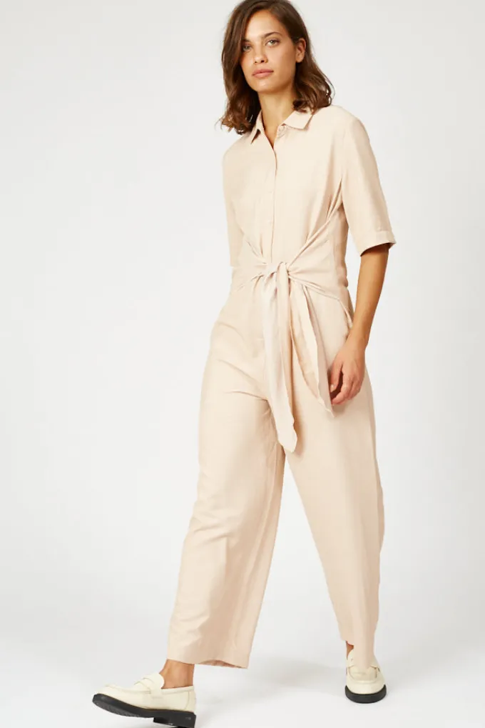 Silk & Salt the rubin jumpsuit- powder pink^ Jumpsuits