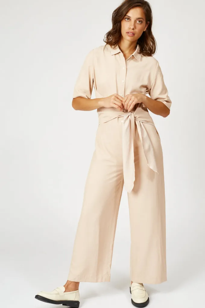 Silk & Salt the rubin jumpsuit- powder pink^ Jumpsuits