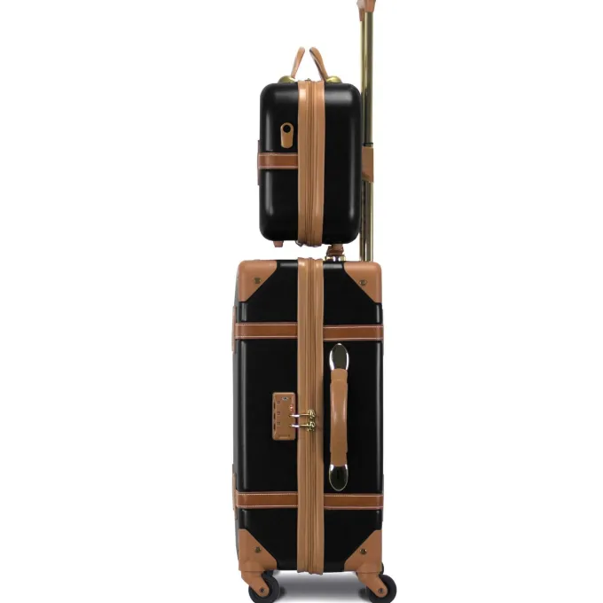Silk & Salt Chariot Gatsby 2-Piece Hardside Carry-On Spinner LuggaSet - Black^ Hard Side Luggage