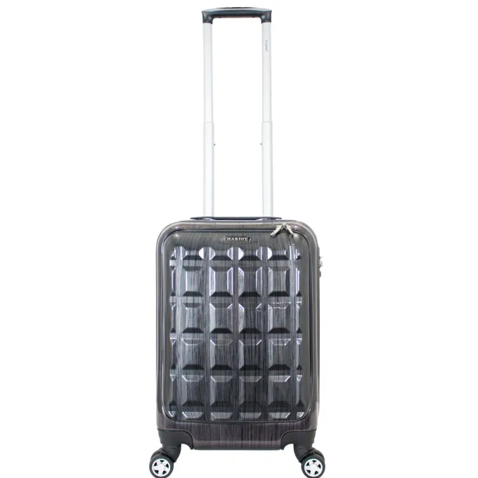 Silk & Salt Chariot CH-513 Duro Grey 20-Color:Grey^ Carry On Luggage