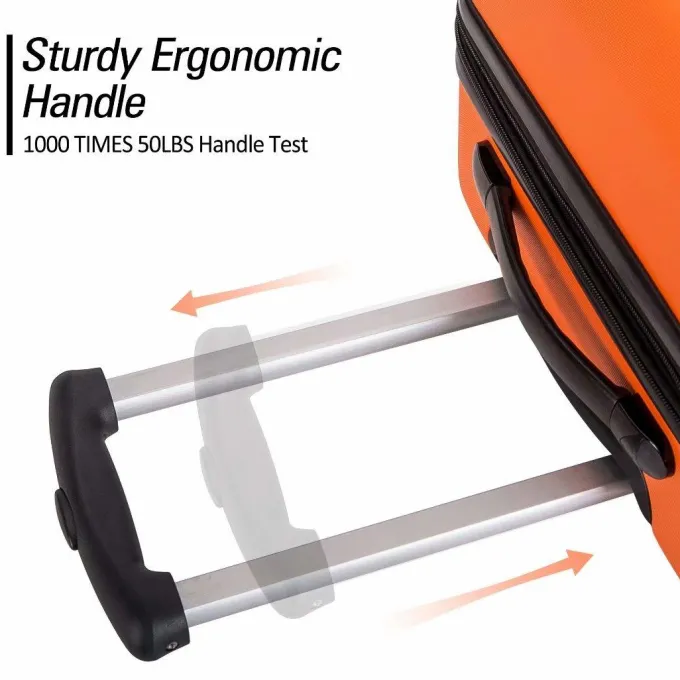 Silk & Salt LuggaSets 3 Piece Spinner Suitcase with TSA Lock Lightweight 20 24 28 inch^ Hard Side Luggage