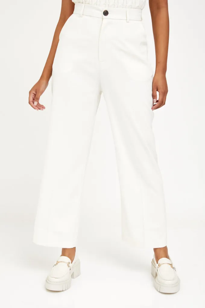 Silk & Salt my stunning suit pants - cream^ Pants