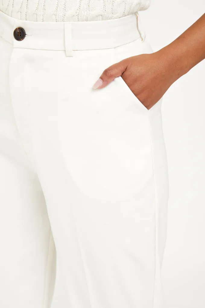 Silk & Salt my stunning suit pants - cream^ Pants